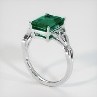 3.05 Ct. Emerald Ring, 18K White Gold 2