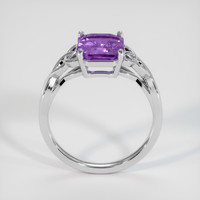 4.05 Ct. Pinkish Purple Sapphire Ring, 18K White Gold 2