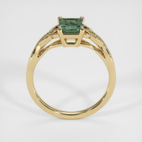 0.93 Ct. Green Sapphire Ring, 14K Yellow Gold 3