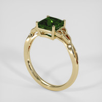 2.07 Ct. Green Sapphire Ring, 14K Yellow Gold 2