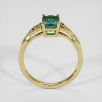 1.58 Ct. Bluish Green Sapphire Ring, 14K Yellow Gold 3