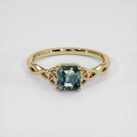 1.39 Ct. Bi Color Sapphire Ring, 14K Yellow Gold 1