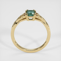 0.93 Ct. Bluish Green Sapphire Ring, 14K Yellow Gold 3