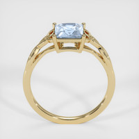 1.23 Ct. Greyish Blue Sapphire Ring, 18K Yellow Gold 3