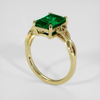 3.04 Ct. Emerald Ring, 18K Yellow Gold 2