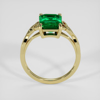 3.04 Ct. Emerald Ring, 18K Yellow Gold 3