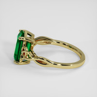 3.04 Ct. Emerald Ring, 18K Yellow Gold 4