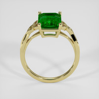 3.13 Ct. Emerald Ring, 18K Yellow Gold 3