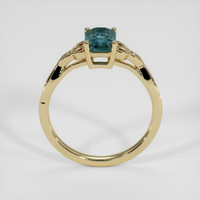 1.80 Ct. Bluish Green Sapphire Ring, 18K Yellow Gold 3