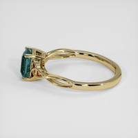 1.80 Ct. Bluish Green Sapphire Ring, 18K Yellow Gold 4