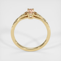 0.61 Ct. Padparadscha Sapphire Ring, 18K Yellow Gold 3