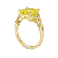 4.01 Ct. Sapphire Ring, 18K Yellow Gold 2