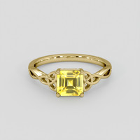1.75 Ct. Yellow Sapphire Ring, 18K Yellow Gold 1