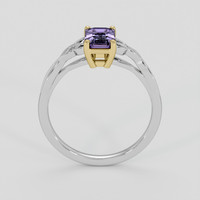 1.07 Ct. Purple Sapphire Ring, 14K Yellow & White 3