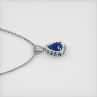 0.68 Ct. Sapphire Pendant, Platinum 950 3
