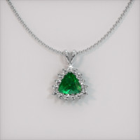 Emerald Pendant 1.42 Ct., 18K White Gold Preview