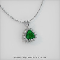 Emerald Pendant 1.42 Ct., 18K White Gold Preview