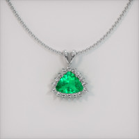 Emerald Pendant 2.32 Ct. 18K White Gold Preview