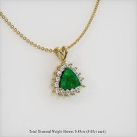 Emerald Pendant 1.42 Ct., 18K Yellow Gold Preview
