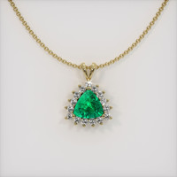 Emerald Pendant 1.53 Ct., 18K Yellow Gold Preview