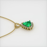 2.32 Ct. Emerald Pendant, 18K Yellow Gold 3