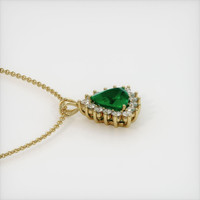 4.29 Ct. Emerald  Pendant - 18K Yellow Gold