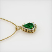 4.29 Ct. Emerald Pendant, 18K Yellow Gold 3