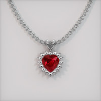 2.33 Ct. Ruby Pendant, Platinum 950 1