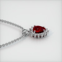 2.33 Ct. Ruby Pendant, Platinum 950 3