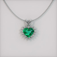 Emerald Pendant 1.65 Ct., 18K White Gold Preview