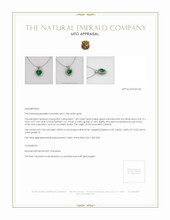 Emerald Pendant 1.83 Ct. 18K White Gold Appraisal