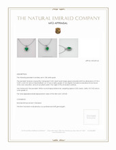 Emerald Pendant 3.00 Ct. 18K White Gold Appraisal