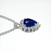9.06 Ct. Blue Sapphire Pendant, 18K White Gold 3