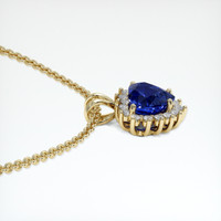 1.67 Ct. Blue Sapphire Pendant, 14K Yellow Gold 3