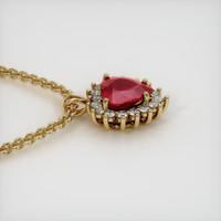 8.01 Ct. Ruby Pendant, 14K Yellow Gold 3