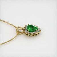 1.83 Ct. Emerald Pendant, 18K Yellow Gold 3