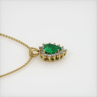 3.00 Ct. Emerald  Pendant - 18K Yellow Gold