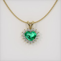 Emerald Pendant 1.68 Ct., 18K Yellow Gold Preview