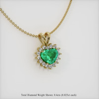 Emerald Pendant 1.68 Ct., 18K Yellow Gold Preview