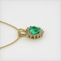 1.68 Ct. Emerald  Pendant - 18K Yellow Gold