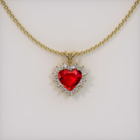 Ruby Pendant 1.13 Ct., 18K Yellow Gold Preview