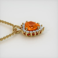 5.03 Ct. Sapphire Pendant, 18K Yellow Gold 3