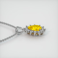 2.51 Ct. Yellow Sapphire Pendant, Platinum 950 3