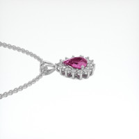 1.30 Ct. Sapphire Pendant, 14K White Gold 3