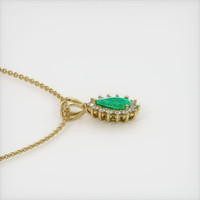 2.04 Ct. Emerald Pendant, 18K Yellow Gold 3