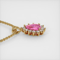 3.07 Ct. Sapphire Pendant, 18K Yellow Gold 3