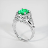 1.69 Ct. Emerald Ring, Platinum 950 2