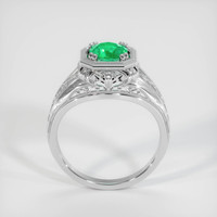 0.65 Ct. Emerald Ring, Platinum 950 3