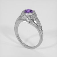 0.70 Ct. Purple Sapphire Ring, Platinum 950 2