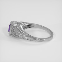 0.70 Ct. Purple Sapphire Ring, Platinum 950 4